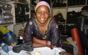 A trader in her shop 