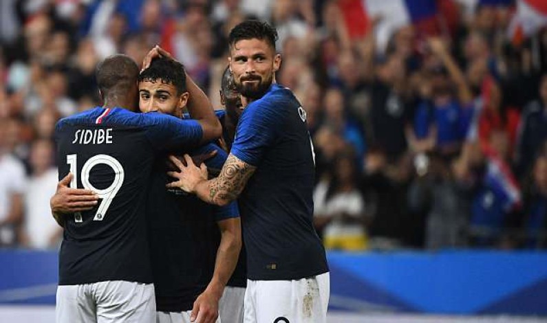 Olivier Giroud and Liverpool target Nabil Fekir score as Les Bleus’ preparations for World Cup get off to the perfect start