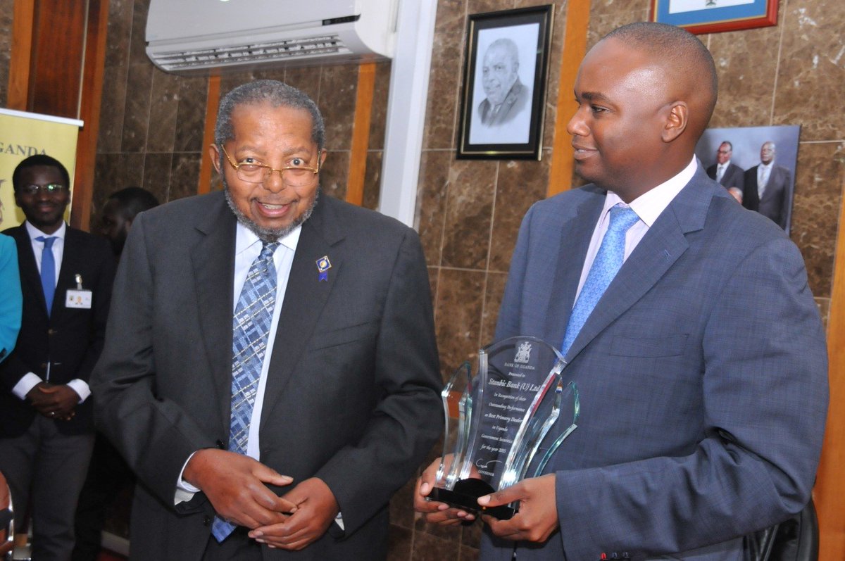 Stanbic Bank Uganda getting recognition as Primary Dealer of the Year