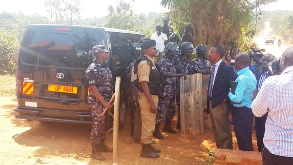 Van in which Ingrid Turinawe and journalist Remmy Bahati were detained