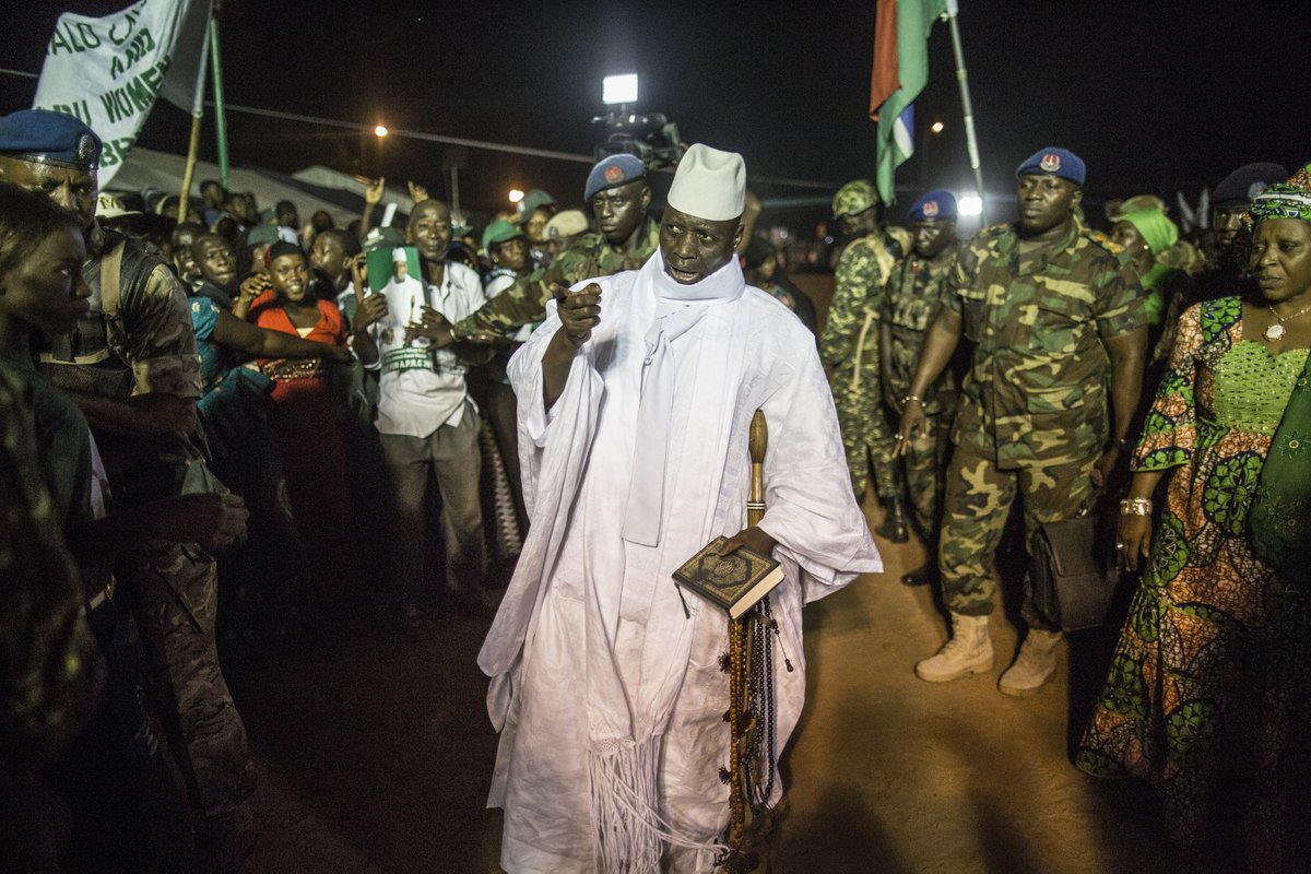 Gambia’s Barrow to be given instruments of power from neighboring Senegal