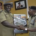 Emilian Kayima hands over office to CP Fred Enanga