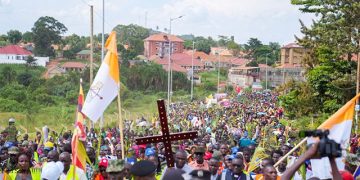 Lugazi Diocese Pilgrims Make Triumphant Entry to Namugongo Ahead of Martyrs Day 2025